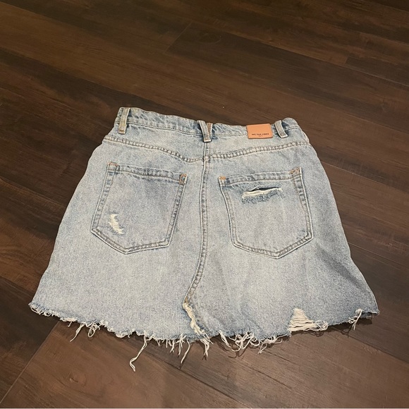 Free People Brea Cutoff Skirt in Mile High Blue Size 26 - Picture 6 of 9